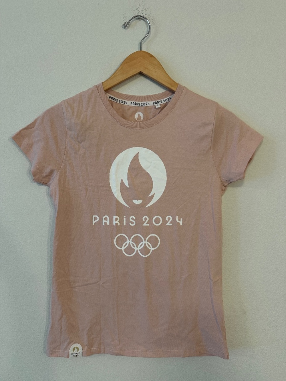 Paris 2024 Olympic Games Pink Logo Graphic T-Shirt Size S
